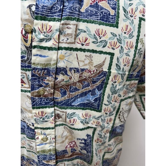 Reyn Spooner Mele Kalikimaka Hawaiian Christmas shirt reverse weave surf Santa - Picture 9 of 9